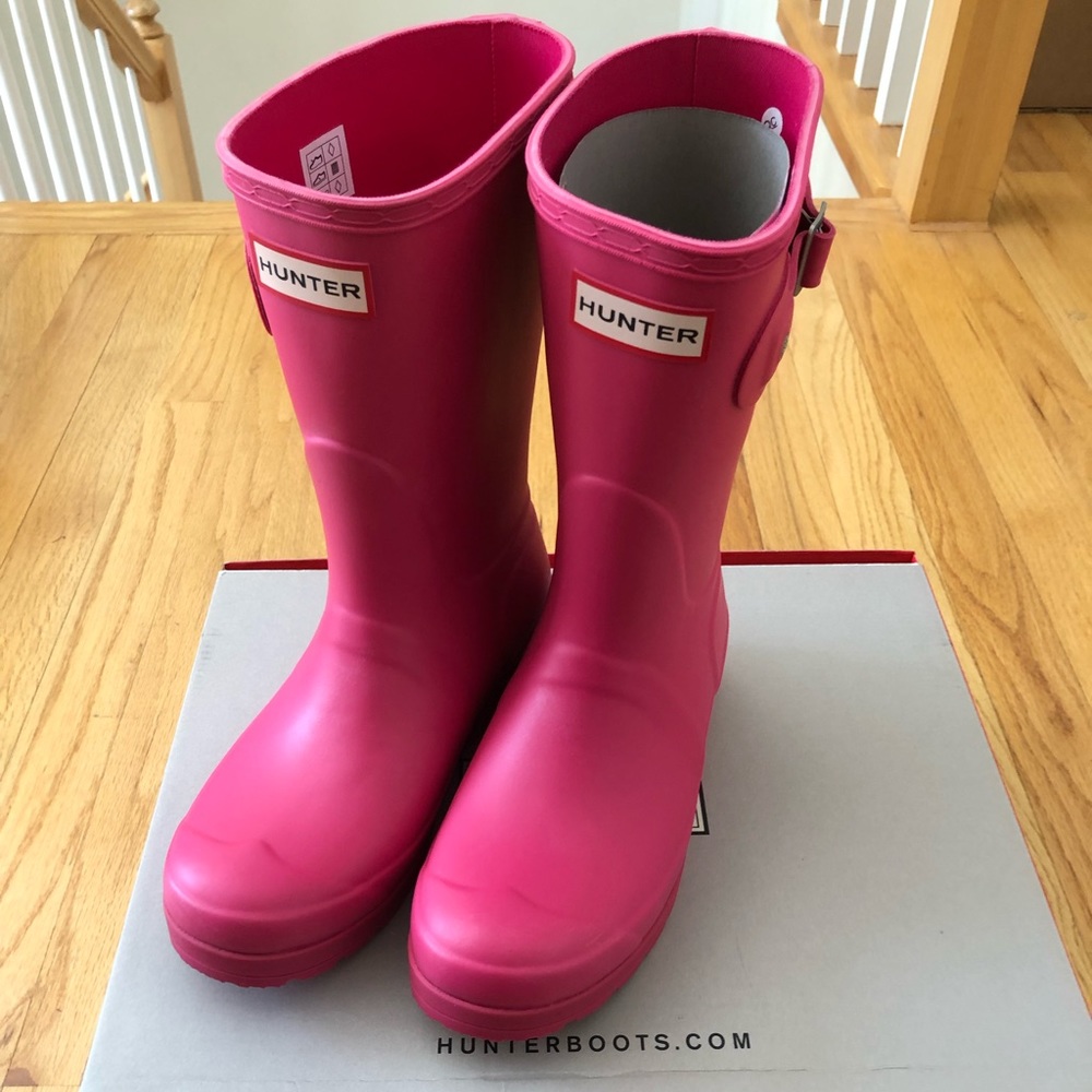 Hunter Pink Women's Rain Boots